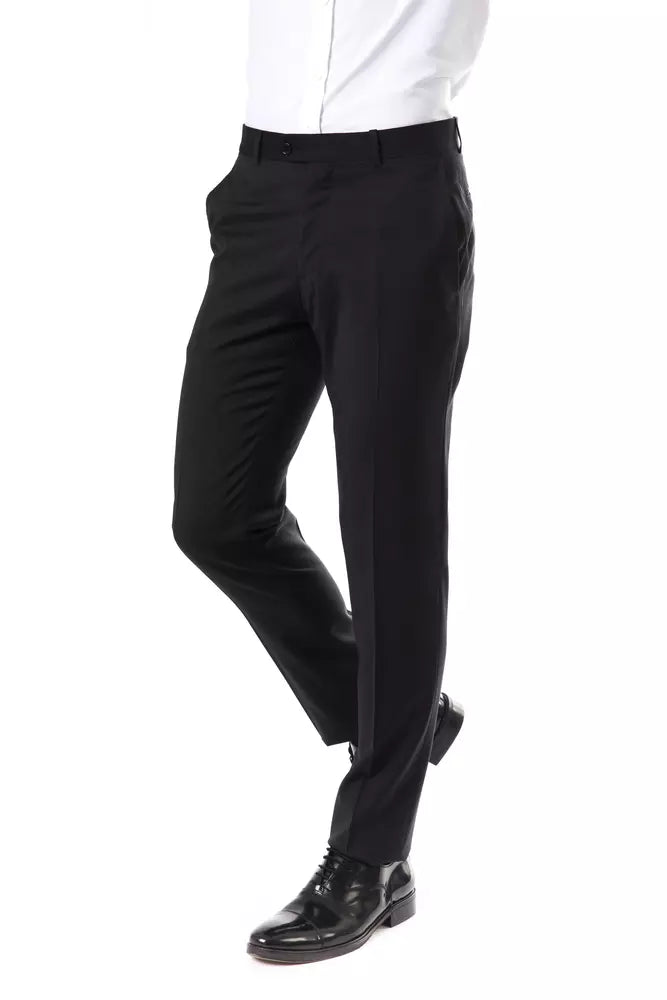 Uominitaliani Graue Wollhose für Herren